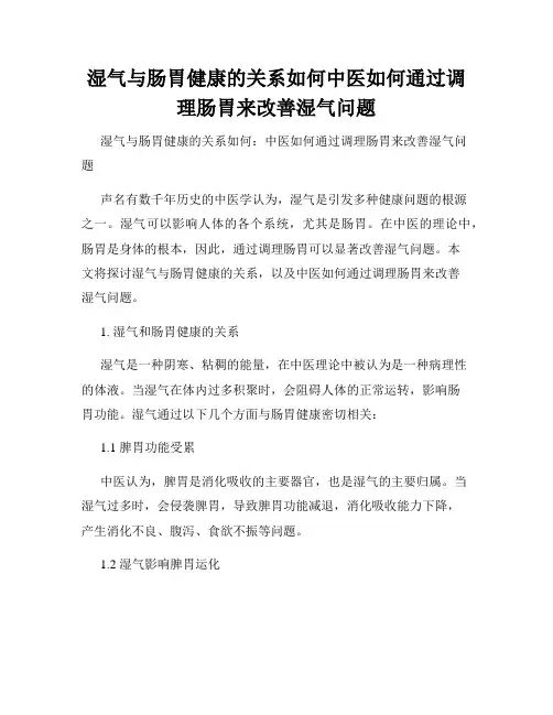 湿气与肠胃健康的关系如何中医如何通过调理肠胃来改善湿气问题