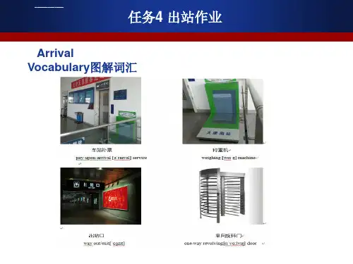 高铁客运英语口语高铁客运站之出站作业ppt课件.ppt