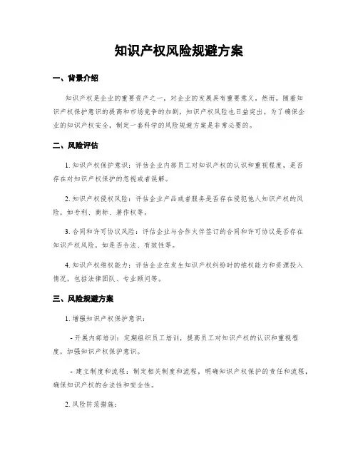 知识产权风险规避方案