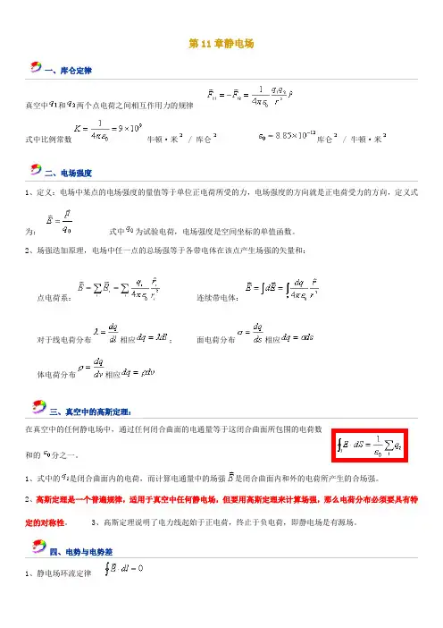 第11章静电场