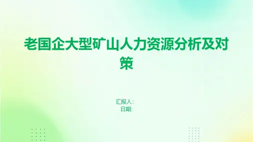 老国企大型矿山人力资源分析及对策