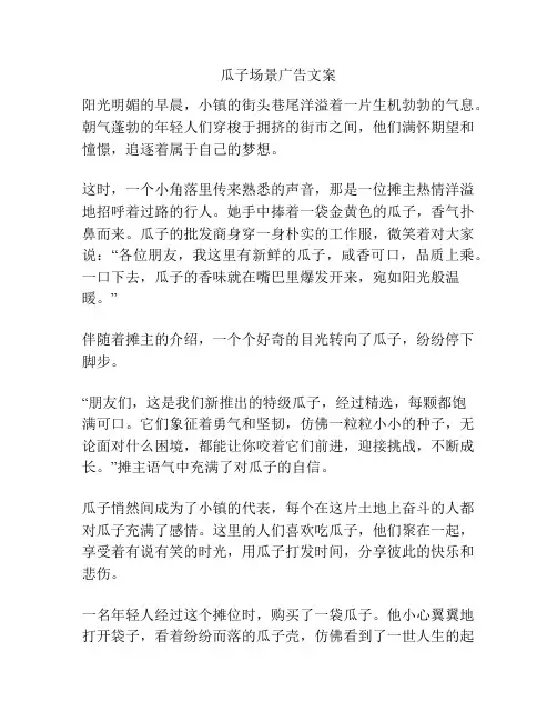 瓜子场景广告文案
