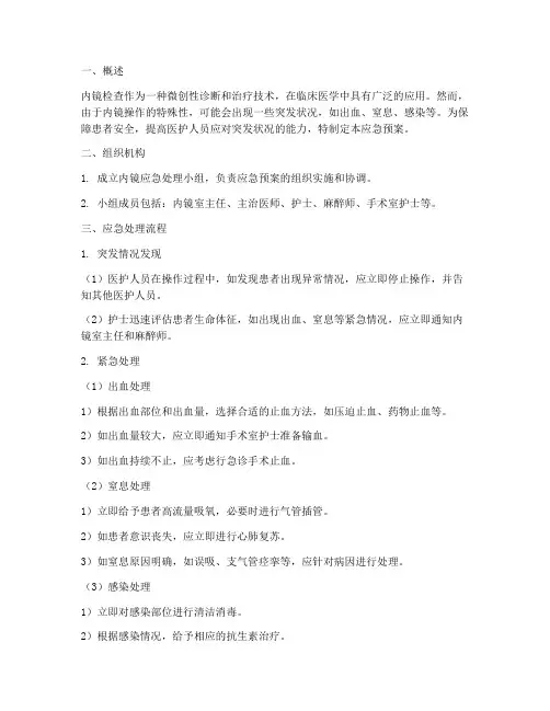 内镜的应急预案