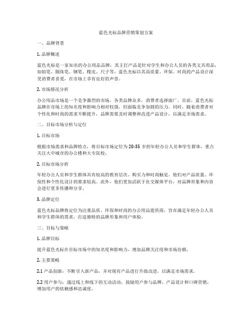 蓝色光标品牌营销策划方案