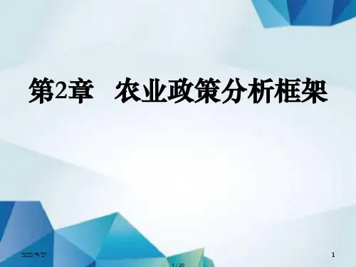 农业政策学课件 第02章 农业政策分析框架.ppt