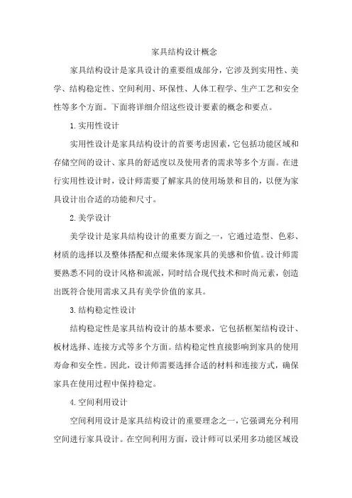 家具结构设计概念