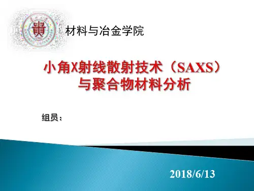 小角X射线散射和聚合物表征分析报告