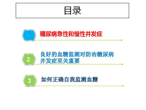 血糖监测技术在防治糖尿病并发症的地位和作用ppt课件.ppt