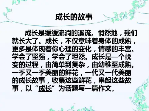 《成长的故事》作文指导(精)PPT课件