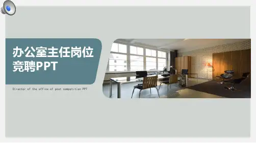国际范办公室主任岗位竞聘ppt 两种格式