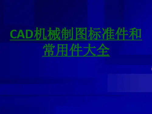 CAD机械制图标准件和常用件大全课件
