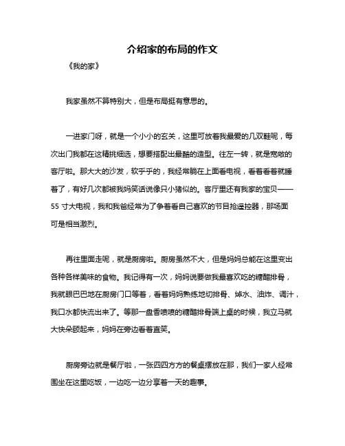 介绍家的布局的作文