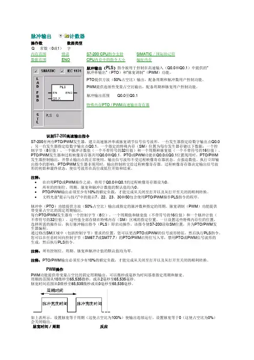 S7-200脉冲输出_
