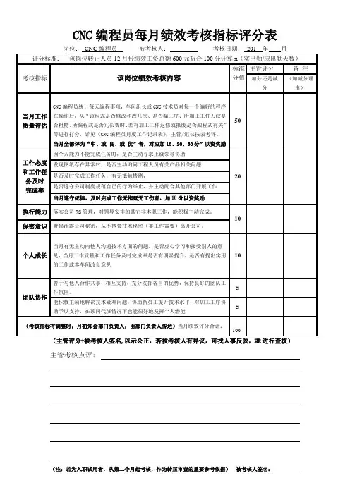 绩效考核