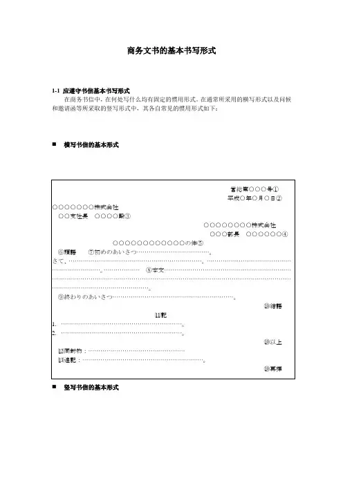 商务日语文书