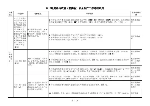 2017年度各地考核细则1130