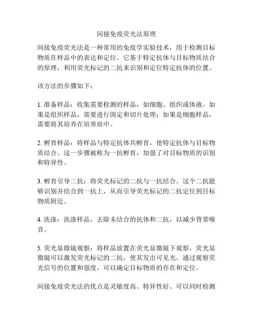 间接免疫荧光法原理