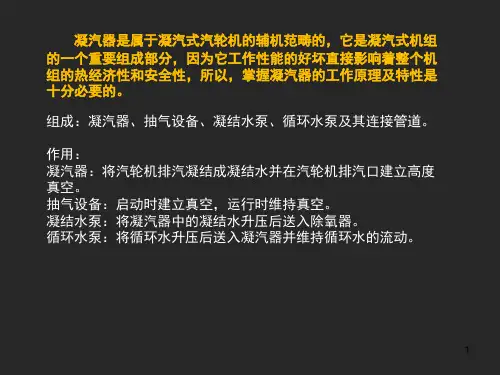 凝汽器与真空系统课堂PPT