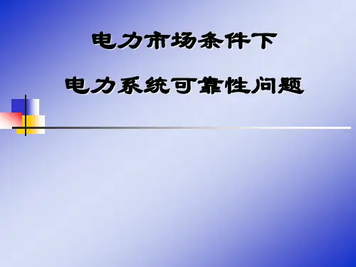 电力市场PPT课件讲义