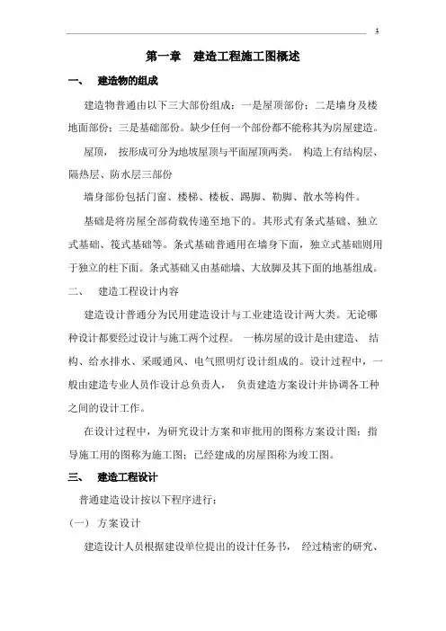 建筑工程施工图快速识读技巧
