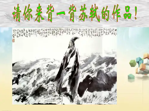 念奴娇 赤壁怀古复习PPT教学课件