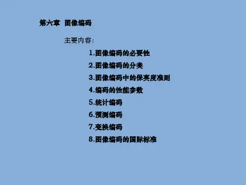 第六章 图像编码基础(2015)