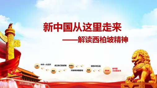 思政《新中国从这里走来——解读西柏坡精神》优质教学课件
