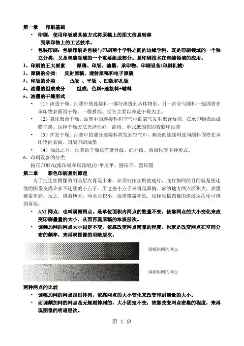 印刷复习整理-9页文档资料