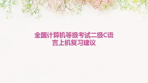 全国计算机等级考试二级C语言上机复习建议