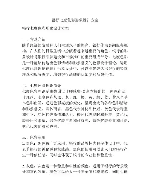 银行七度色彩形象设计方案