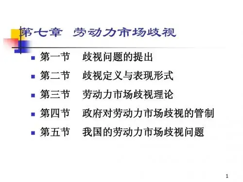 劳动力市场歧视