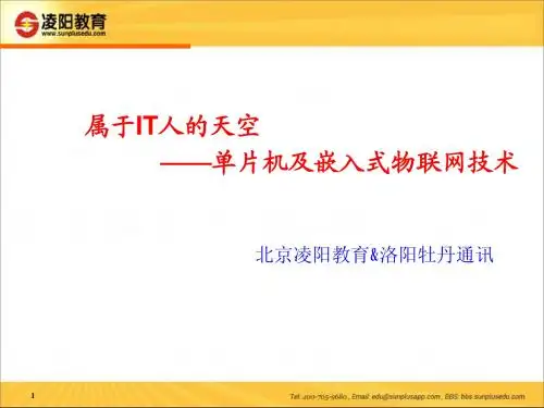 01.属于IT人的天空——单片机及嵌入式物联网技术