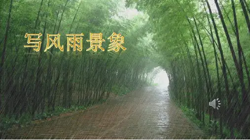 习作：风雨雷电PPT课件