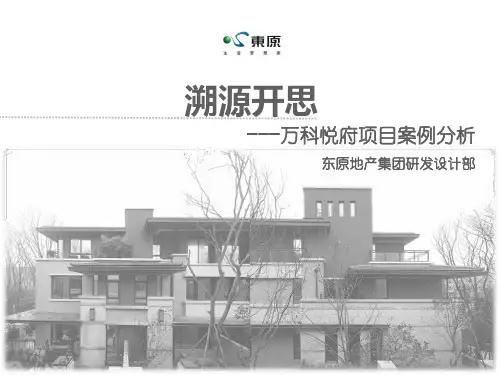 万科悦府案例分析(完整版)(1)