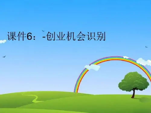 【精品】课件6：-创业机会识别完整版