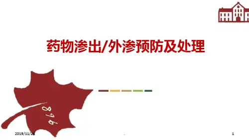 药物外渗的护理PPT课件