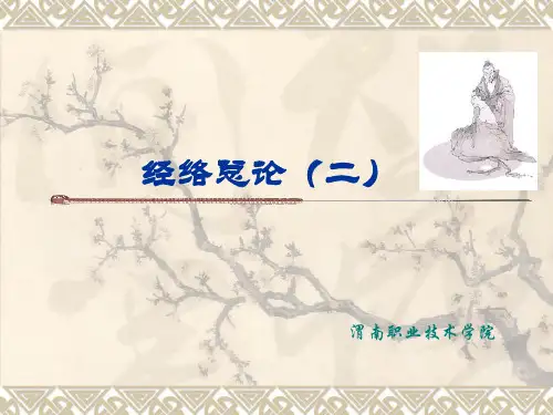 《针灸推拿学》02 经络总论(二)