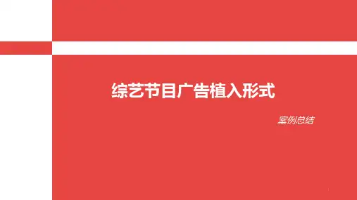 广告植入形式总结