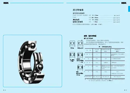 NSK滚动轴承样本