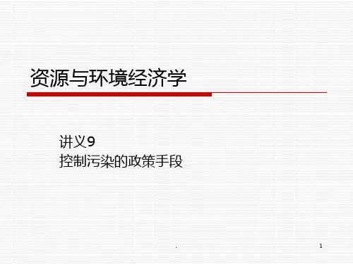 污染控制(讲义9)PPT课件