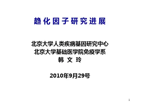 趋化因子研究进展100929PPT课件