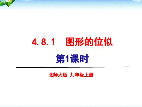 九年级数学上册第四章图形的相似-图形的位似课件