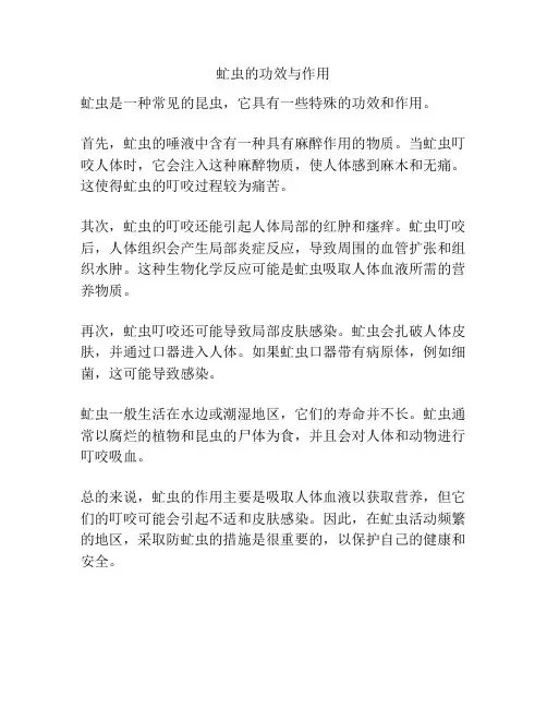 虻虫的功效与作用