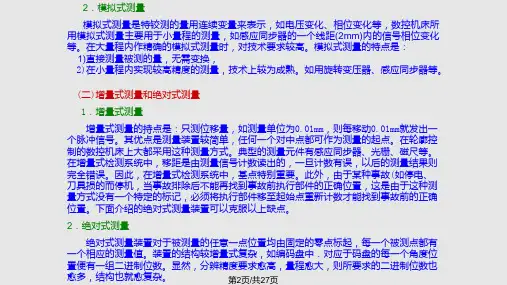 数控机床数控机床的位置检测系统