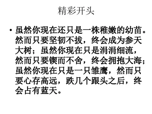 【高考语文】作文精彩开头