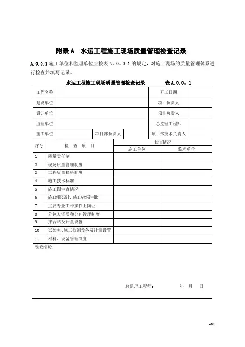 水运工程质量检验标准(JTS257-2008)附录A+-L+