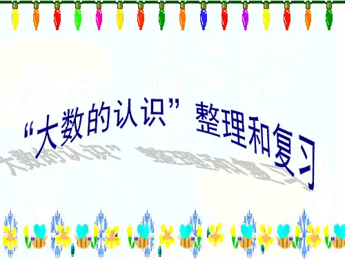 人教版四年级数学上册总复习(数与代数)ppt课件