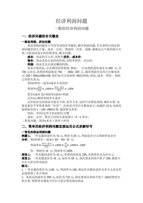 利润问题简单难