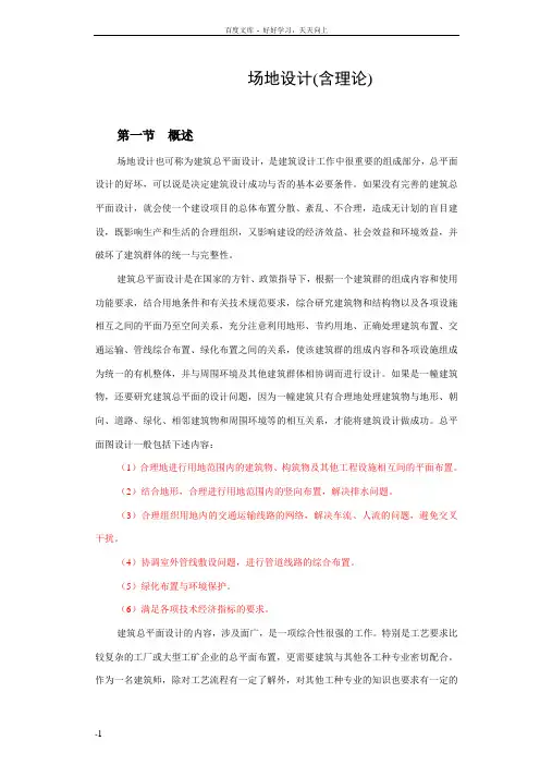 场地设计讲稿