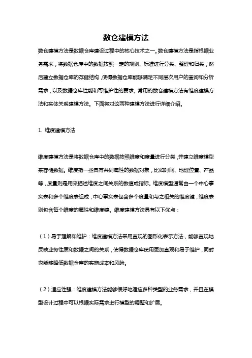 数仓建模方法